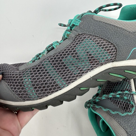 Merrell Womens Riverbed Trail Hiking‎ Shoes Size 11 Gray Aqua Outdoors Gorpcore - Picture 7 of 10